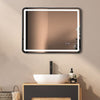 Rectangular Makeup Mirror Led Anti - fog 90x70cm - Home &