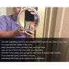 20x Magnifying Hand Mirror With 3 Suction Cups