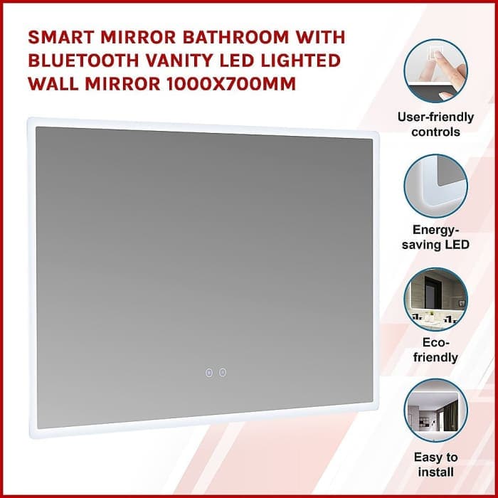 Smart Hollywood Makeup Mirror - Bluetooth Led Lighted Wall