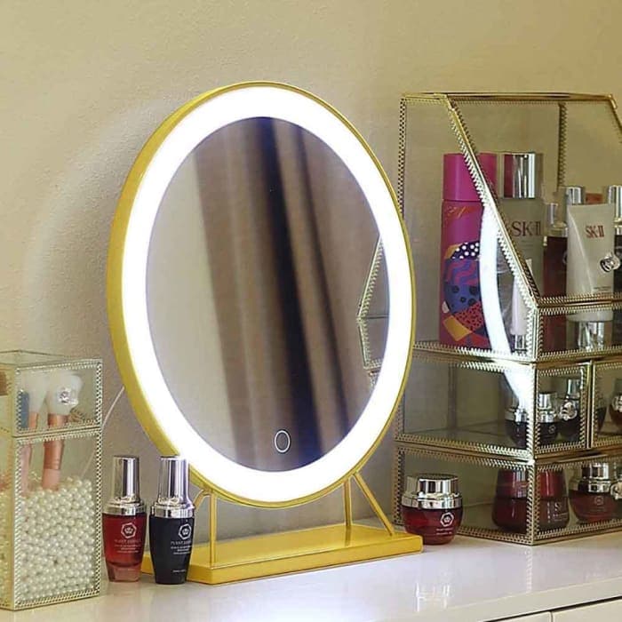 Touch Screen Table Desktop Led Light Vanity Mirror Makeup